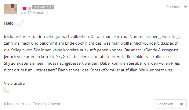 Telekom hilft