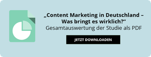 Studie „Content Marketing in Deutschland - Was bringt es wirklich?“ Download